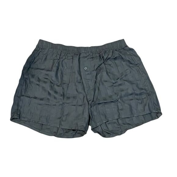 intimissimi Other - Intimissimi Striped Silk Satin Boxers Charcoal Gray L